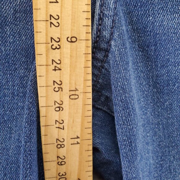 Old Navy Jeans Women’s 6 Short Blue Wow Straight High-Rise Stretch Denim - Picture 6 of 11